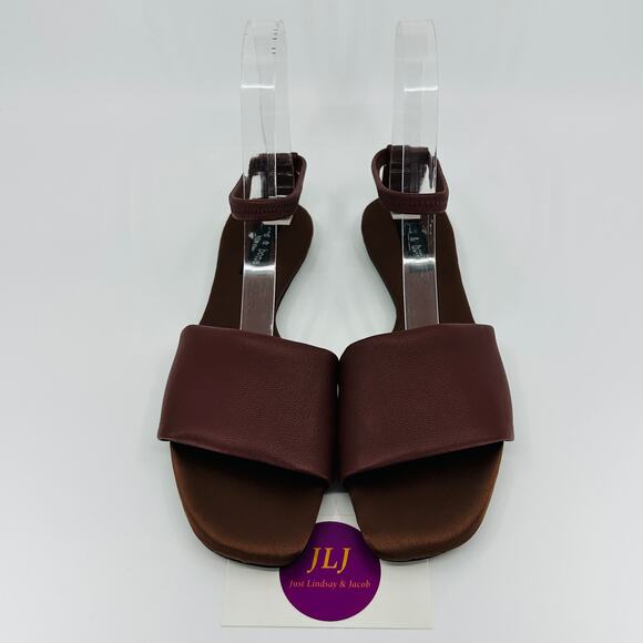 Rag & Bone Women's Ellory Rust Brown Foldable Ankle Strap Sandals Size 36/ 6 US - Picture 3 of 12